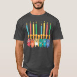 T-shirt Chat Menorah Hanoukka Chanukah Pajama Costume Pour<br><div class="desc">Chat Menorah Hanoukka Chanukah Pajama Costume Pour Juif.</div>