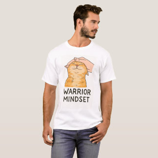 T-shirt Chat Mentalité de Guerrier