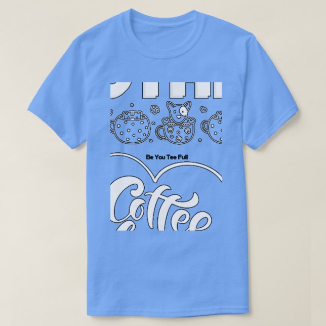 T-shirt chat mère amateur de café 73 (Design devant)