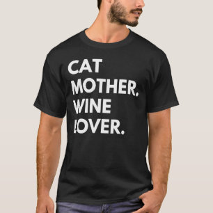 T-shirt Chat Mère Vin Propriétaire Du Chat
