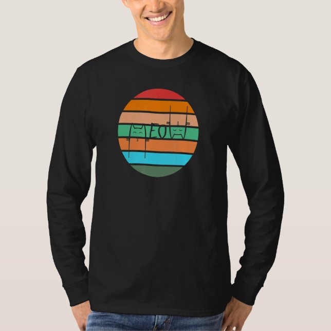 T-shirt Chat Miaou du Crépuscule (Devant)