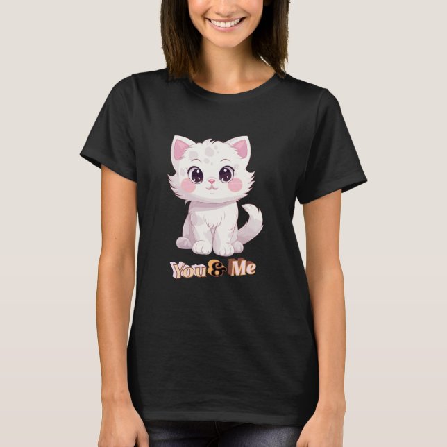 T-shirt chat mignon (Devant)