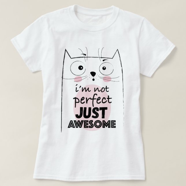 T-shirt chat mignon (Design devant)