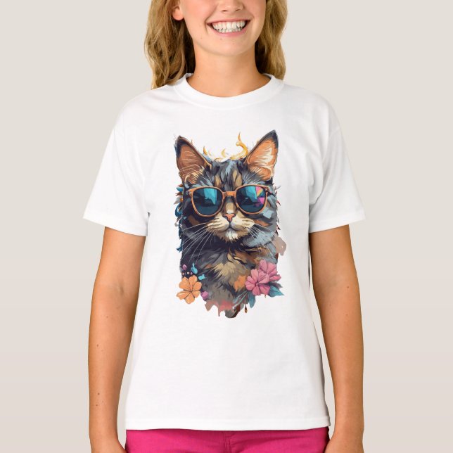 T-shirt Chat mignon (Devant)