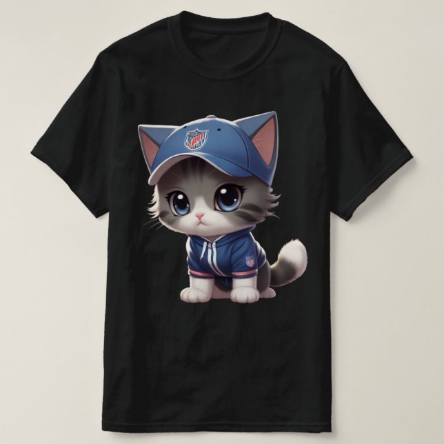 T-shirt chat mignon (Design devant)