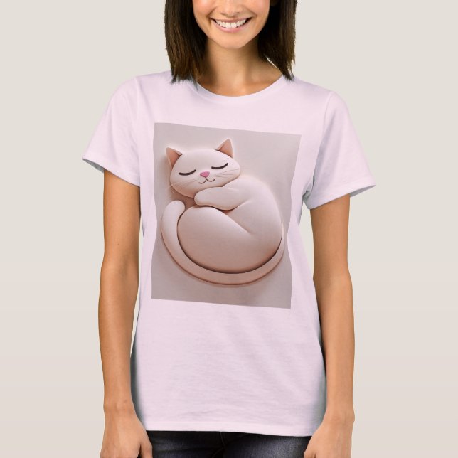 T-shirt chat mignon (Devant)