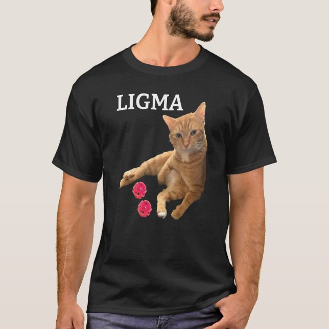 T-shirt Chat mignon avec des jouets blague Ligma (Devant)