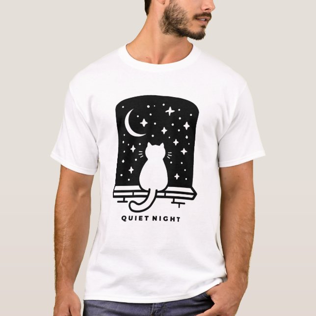 T-shirt chat mignon basse énergie design kawaii co (Devant)