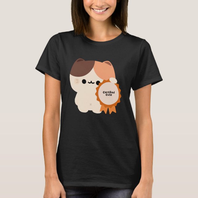 T-shirt Chat mignon certifié (Devant)