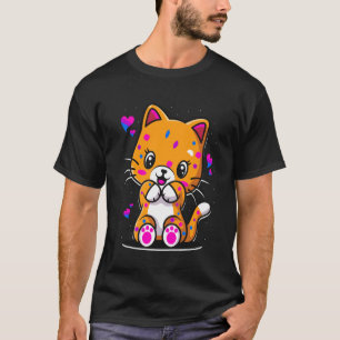 T-shirt Chat Mignon Chaton Bi Bisexuel Mois de la Fierté L