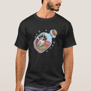 T-shirt Chat Mignon Chaton Sirène Pirate Fête D'Halloween 