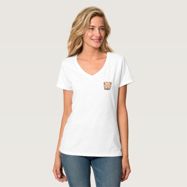 T-shirt Chat mignon, endormi (Devant entier)