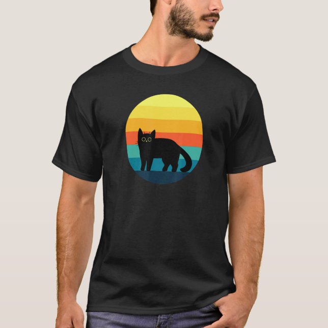 T-shirt chat mignon ensoleillé (Devant)