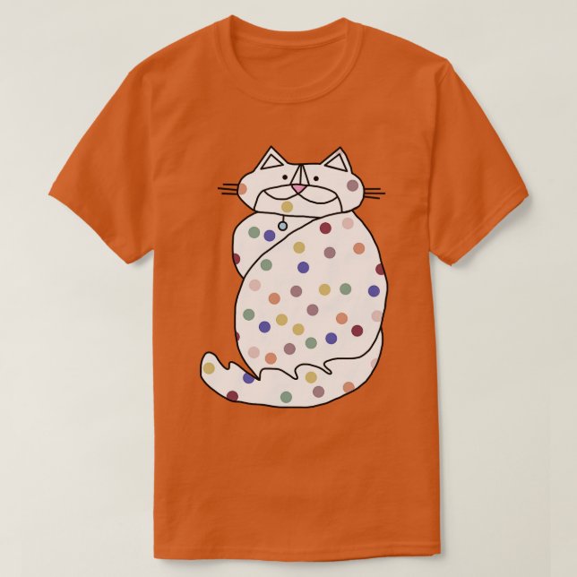 T-shirt Chat mignon équilibré (Design devant)