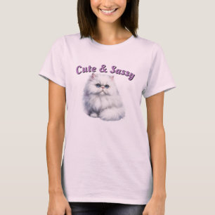 T-shirt chat mignon et sassy