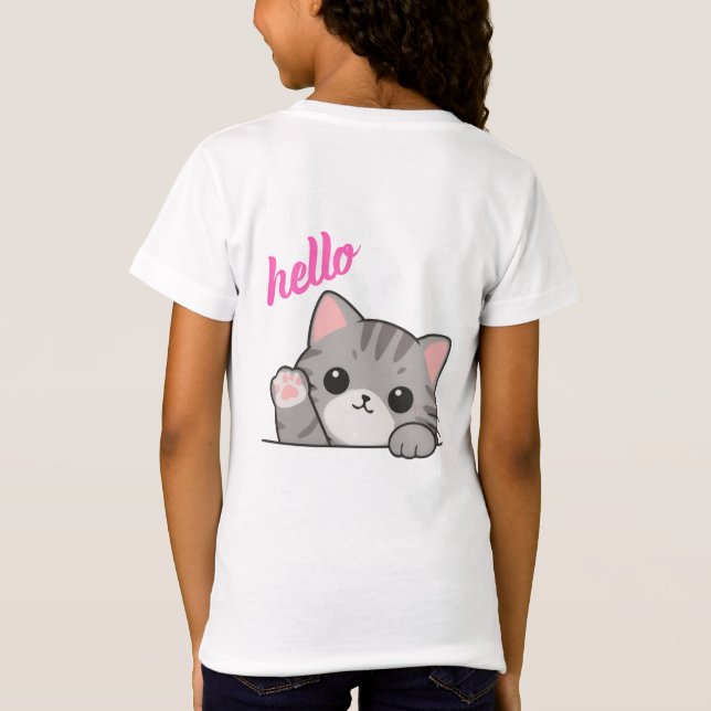 T-shirt chat mignon Hello Kitty (Dos)