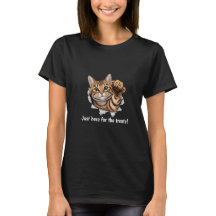 T-shirt Chat Mignon - Juste Ici Pour Les Friandise