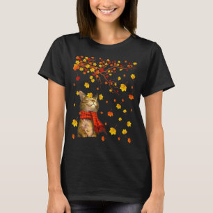 T-shirt Chat mignon Kitty Kitten Paw Lover Automne Automne