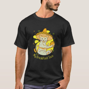 T-shirt Chat Mignon Mexicain Tenant Un Aco Pour Un Petit D