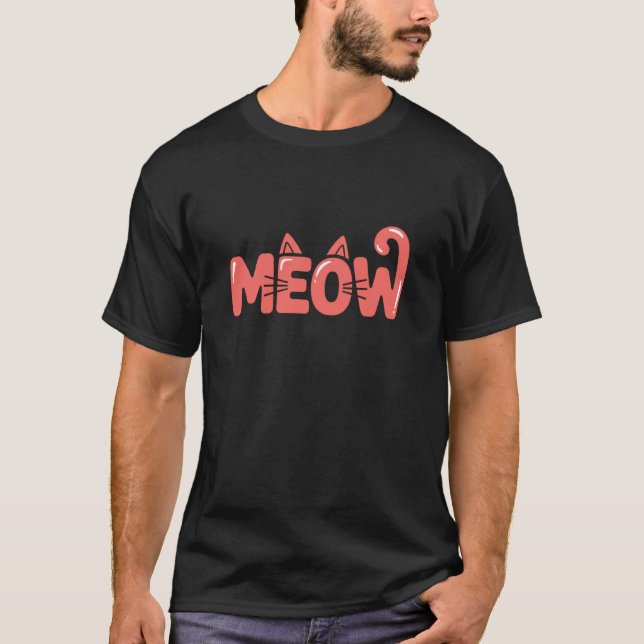 T-shirt Chat Mignon Miaou (Devant)