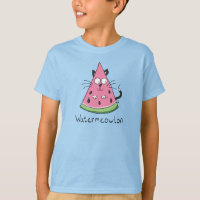 Chat mignon pastèque drôle pour enfants