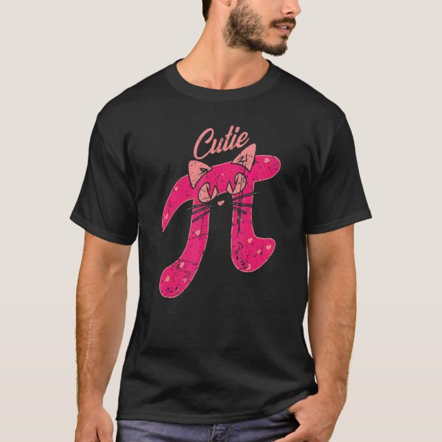 T-shirt Chat Mignon Pi 3 14 14 Mars Prof De Maths Drôle Vi (Devant)
