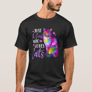 T-shirt Chat Mignon Pour Chatons Coloré