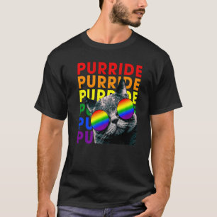 T-shirt Chat mignon Purride et lunettes de soleil arc-en-c