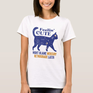 T-shirt chat mignon rétrograde de Mercure