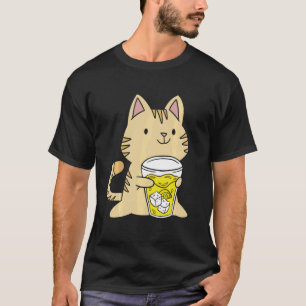 T-shirt Chat Mignon Stand de Limonade Drôle Citron Jus Cit
