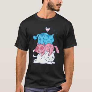 T-shirt Chat Mignon Transgenre Drapeau Transsexuel Lgbt Tr