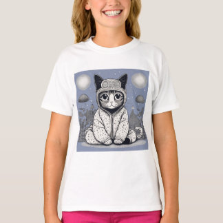 T-shirt Chat mignonne avec pyjama