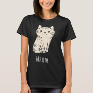 T-shirt Chat mignonne pour les femmes et les hommes Chat m