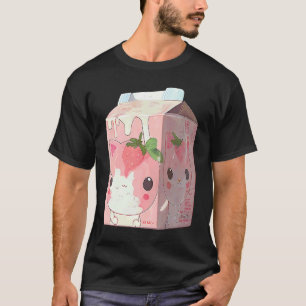 T-shirt Chat Milkshake Fraise 4