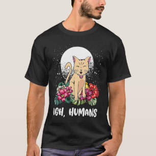 T-shirt Chat Minou Humains Beurk Introverti Chat Antisocia