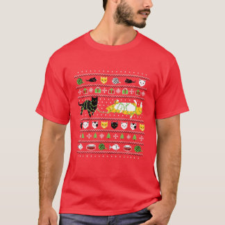 T-shirt Chat moche Joyeux Noël Doux moche - Mignons Noël
