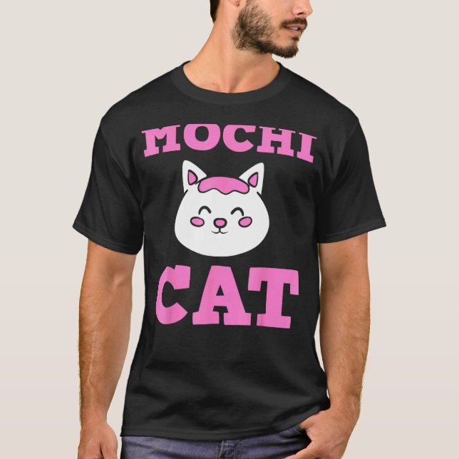 T-shirt Chat Mochi Amateur de Chat (Devant)