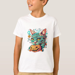 T-shirt Chat momie drôle Halloween