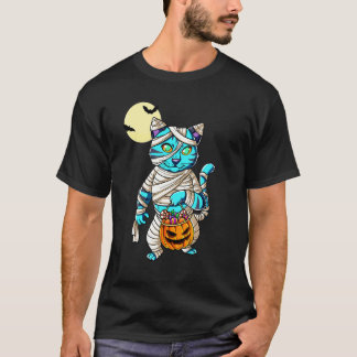 T-shirt Chat Momie Halloween