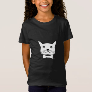 T-Shirt Chat - Mon drôle de chat aux yeux croisés, Filles 