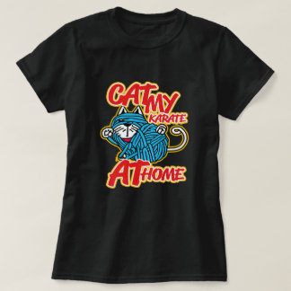 T-shirt Chat Mon Karaté À La Maison