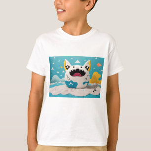 T-shirt Chat monstre Cute kawaii