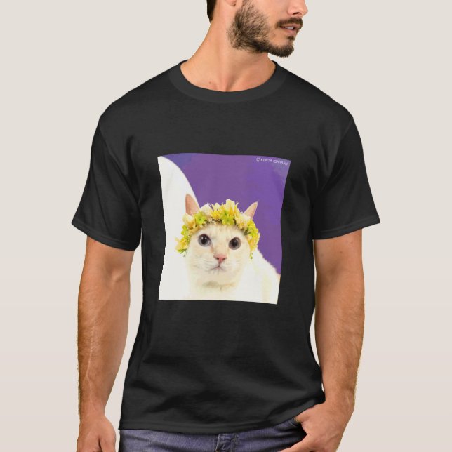 T-shirt Chat motif Sasakama_001 (Devant)