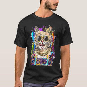T-shirt Chat Munchkin Hip Hop Musique Rap 90