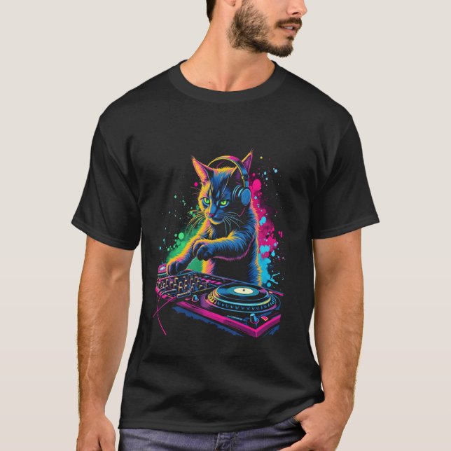T-shirt Chat musical (Devant)