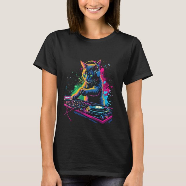 T-shirt Chat musical (Devant)