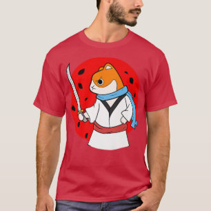 T-shirt Chat Mythos Bushido Ronin Japonais Samurai (2)