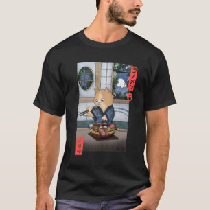 T-shirt chat neko ramen