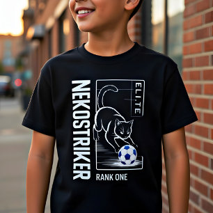 T-Shirt Chat Neko Striker Football