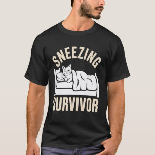 T-shirt Chat Nez Qui Coule Survivant D'éternuement
